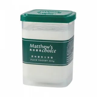 【馬修嚴選】原味優格分享號4入(無糖、無添加)