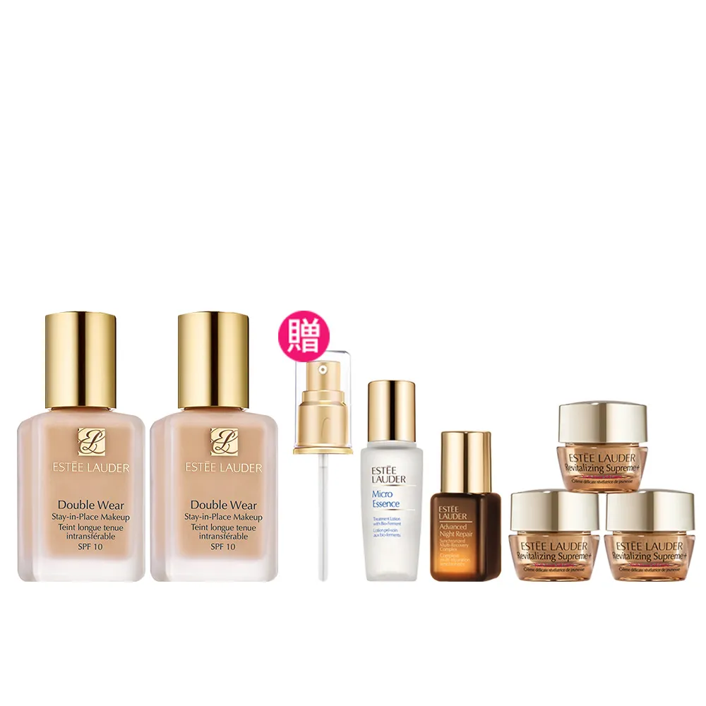 【Estee Lauder 雅詩蘭黛】粉持久完美持妝粉底SPF10/PA++30ml兩入