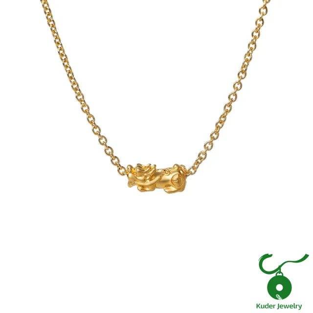 【K.D.J 圓融珠寶】999黃金手鍊/項鍊買一送小金馬墜(多選1)