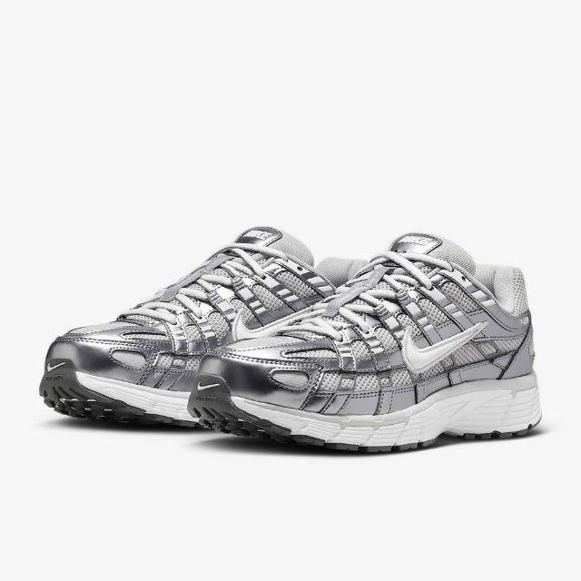 【NIKE 耐吉】W P-6000 運動鞋 休閒鞋 女鞋 耐穿 復古 穿搭 灰銀 IO3496-001
