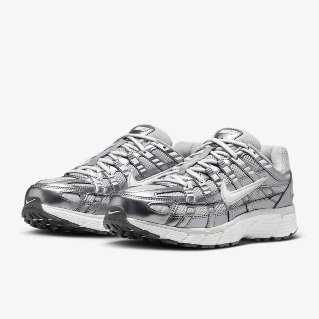 【NIKE 耐吉】W P-6000 運動鞋 休閒鞋 女鞋 耐穿 復古 穿搭 灰銀 IO3496-001