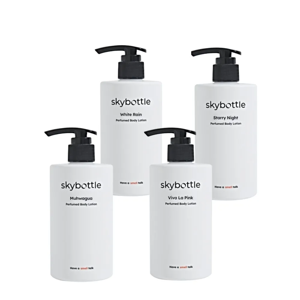 【Skybottle】韓國頂級香氛身體乳300ml-4款任選(白花漫雨/清甜香柚/無花果園/星空茉莉)