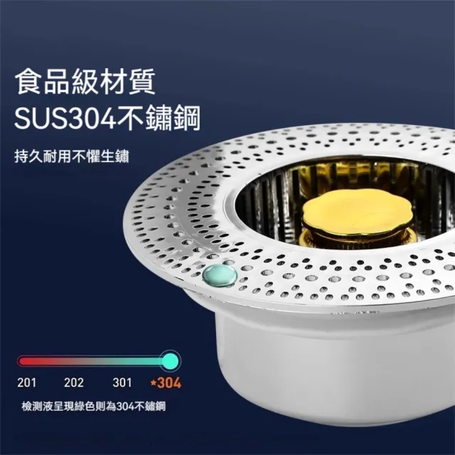 【Dagebeno荷生活】一鍵按壓防蟲防臭水槽過濾盤 按壓切換密封防漏水槽防堵過濾器(塑膠款1入)