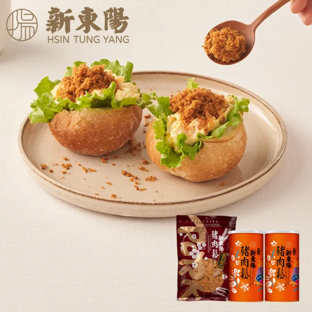 【新東陽】古早味精緻豬肉鬆囤貨三入組(235gx2罐+250g×1包)