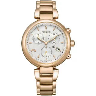 【CITIZEN 星辰】xC 亞洲限定光動能三眼計時手錶-35mm 送禮 禮物(FB1456-65A)