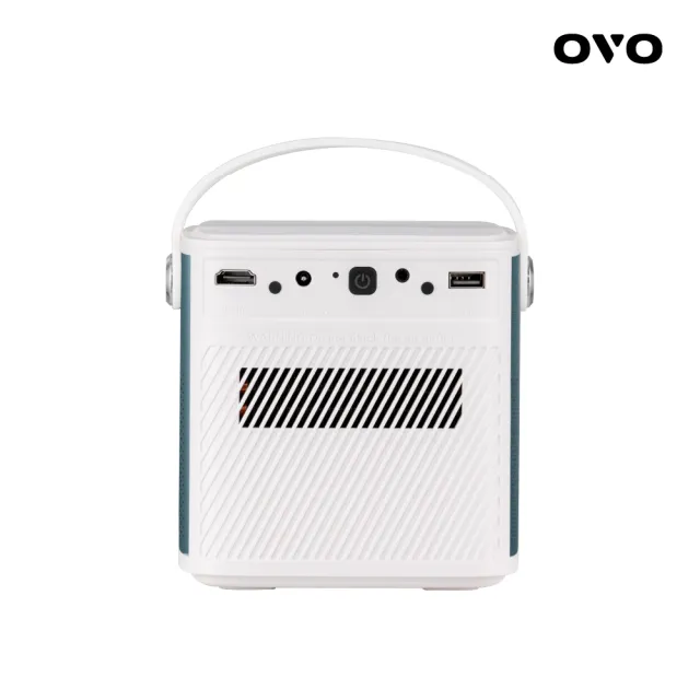 【OVO】行動至尊智慧投影機(U10 極光白 自動對焦 內建電池 露營/家用/戶外/K歌)