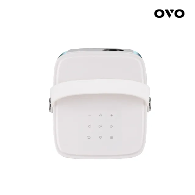 【OVO】行動至尊智慧投影機(U10 極光白 自動對焦 內建電池 露營/家用/戶外/K歌)