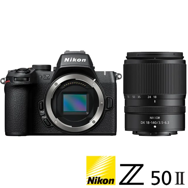 【Nikon 尼康】Z50 II Z50M2 KIT 附 Z 18-140mm VR 旅遊鏡組 (公司貨) APS-C 無反微單眼相機 Z502