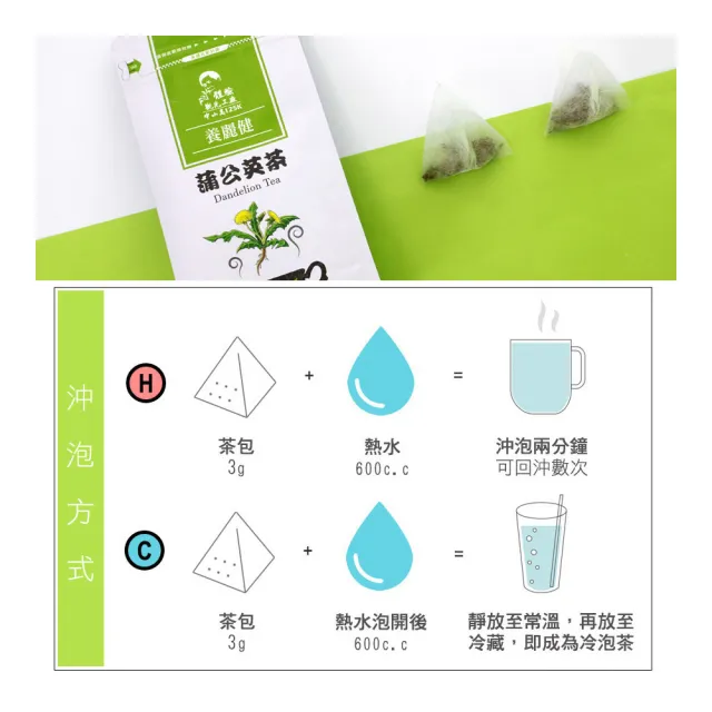 【Mr.Teago】蒲公英茶/養生茶-3角立體茶包x5袋(3gx30包/袋)