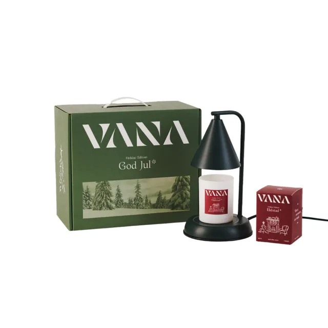【VANA】Lagom 限定暖燈禮盒(霧灰白/森林綠)｜禮物｜可調光｜搭配蠟燭｜融蠟燈｜秋季香氛賞