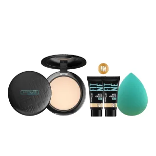 【MAYBELLINE 媚比琳】FIT ME反孔特霧柔焦空氣粉餅 #空氣小圓餅(2入組)