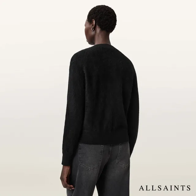 【ALLSAINTS】REBEL ZIP 喀什米爾羊毛針織外套-黑 W004KC (舒適版型)