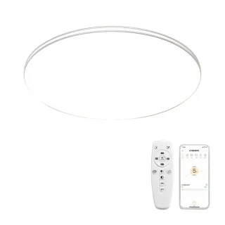 【聚美照明】吸頂燈 全光譜 護眼 無線遙控 銀線（三色變光+無極調光）50cm(led臥室燈/客廳燈/房間電燈)