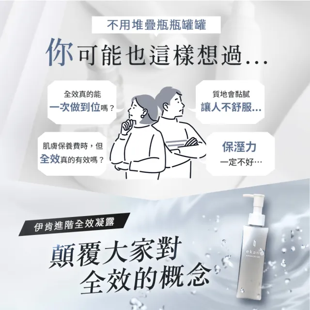 【ekam】伊肯進階全效凝露150mL(PDRN/日本直送/一瓶搞定/乾燥控油/肌膚調理)