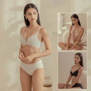 【曼黛瑪璉】3件組-穩定提托包覆內衣 C-F 罩杯