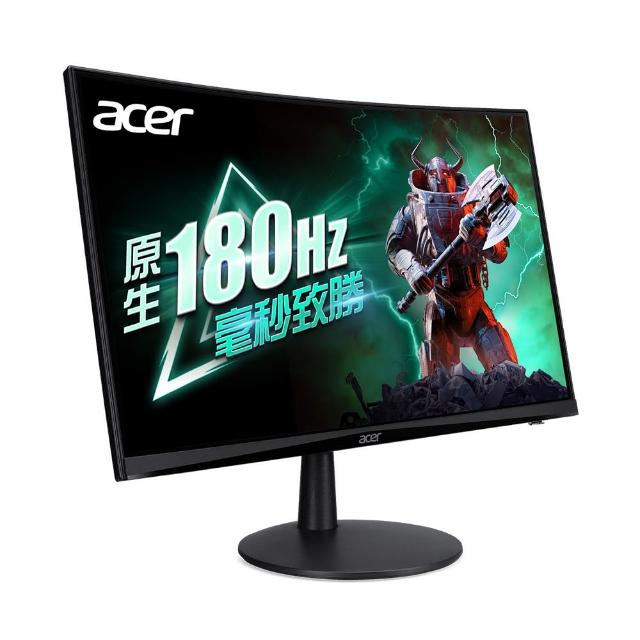 【Acer 宏碁】ED240Q S3 曲面電競螢幕(24型/FHD/180Hz/1ms/VA)