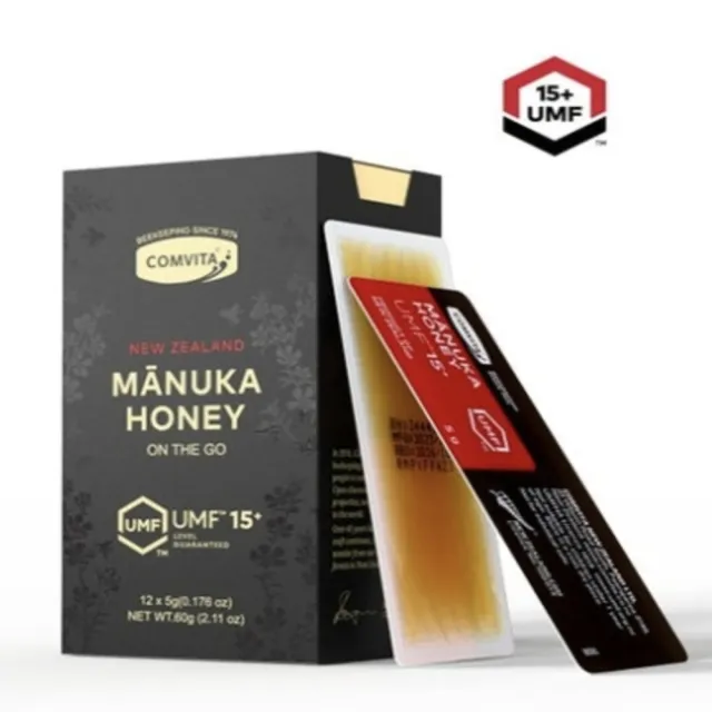 【Comvita 康維他】UMF15+麥蘆卡蜂蜜隨身包禮盒(紐西蘭官方FernMark銀蕨品質認證)