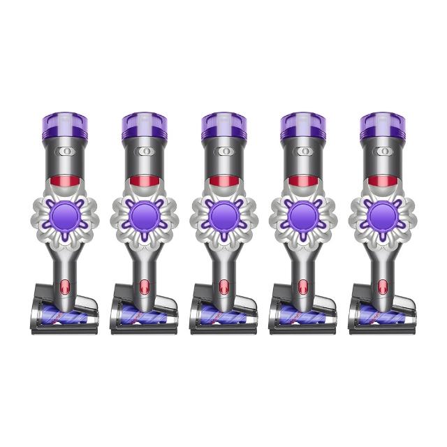 【dyson 戴森】V8 Focus Mattress Origin HH15強勁無線除塵蟎機 手持吸塵器(銀灰色) (5入超值組)