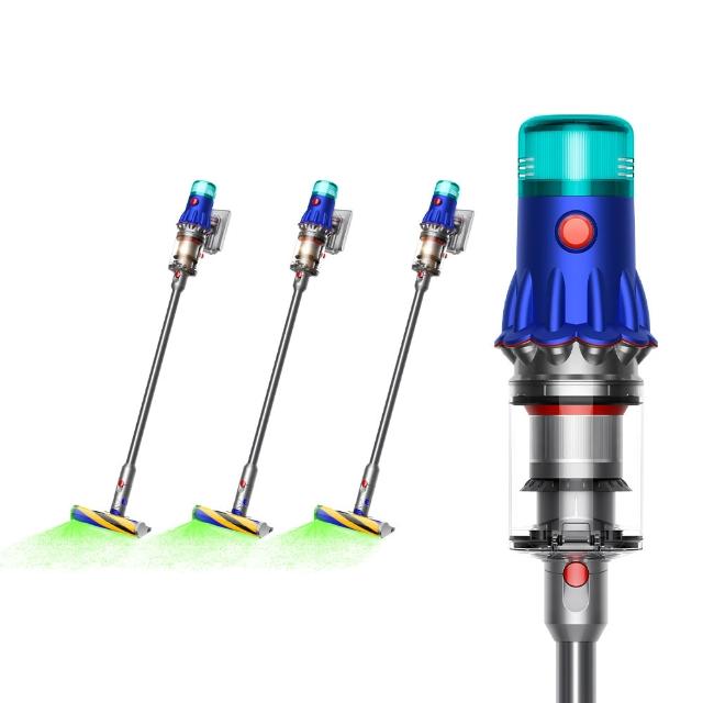 【dyson 戴森】V12 Detect Slim Fluffy SV46 強勁輕量智慧無線吸塵器 (升級HEPA過濾) (3入超值組)