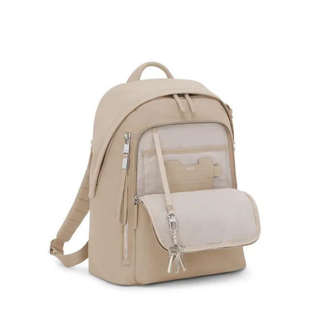 【TUMI】Voyageur Halsey 14 吋筆電都會休閒後背包 - 燕麥色(TUMI 官方旗艦店)