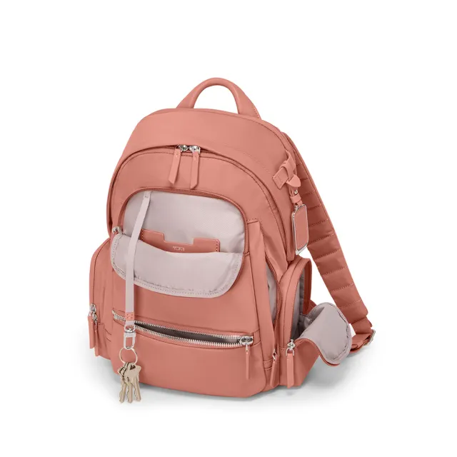【TUMI】Voyageur Celina 中型都會休閒後背包 - 粉陶色 (TUMI 官方旗艦店)
