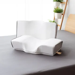 【Derek 德瑞克名床】頸肌舒壓記憶枕-2入(三個字物理治療師合作開發枕頭)