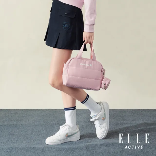 【ELLE ACTIVE】輕量多功能手提斜背包-淺粉色(EA25S2FB603-71)