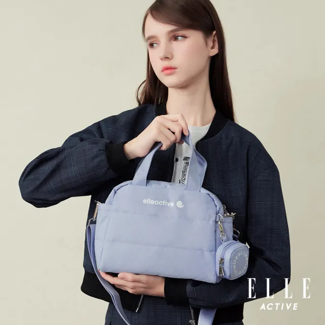 【ELLE ACTIVE】輕量多功能手提斜背包-淺藍色(EA25S2FB603-31)
