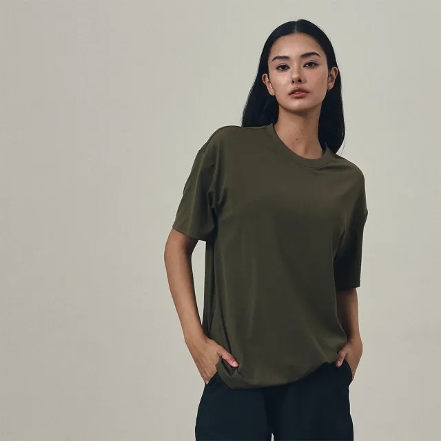 【VERVE】Premium™ Oversized落肩短袖(柔軟、彈性、涼感、抗UV、夏季、寬鬆、街頭潮流、休閒短袖