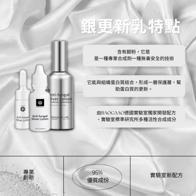 BAOGAAO 德國微銀指甲更新修護乳10ml 3入組