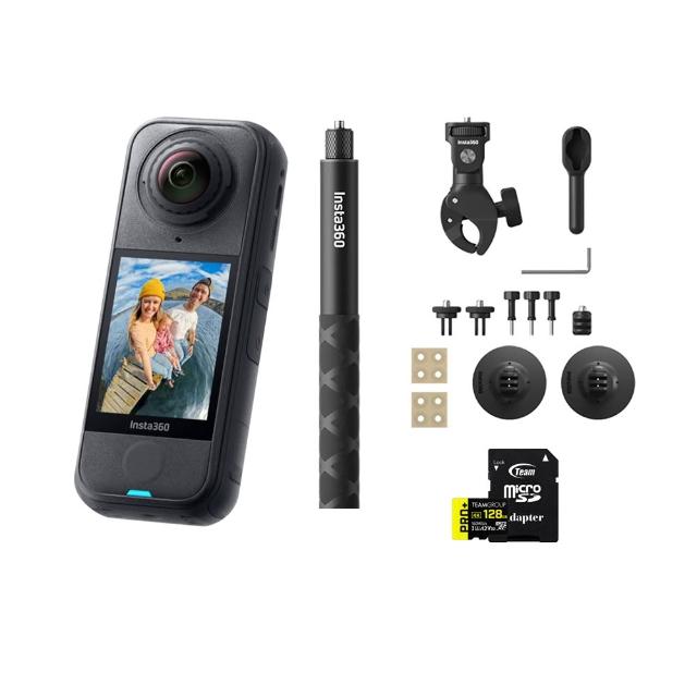 【Insta360】X4 Air 360°口袋全景防抖相機 標準版 摩托車飆風套組(東城代理商公司貨)