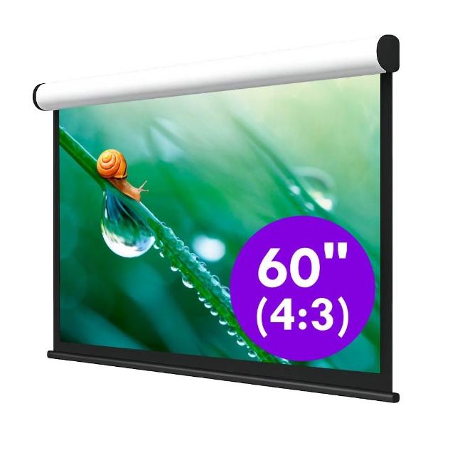 USA優視雅 60吋 4:3 樂享經濟款電動布幕(台灣製造)