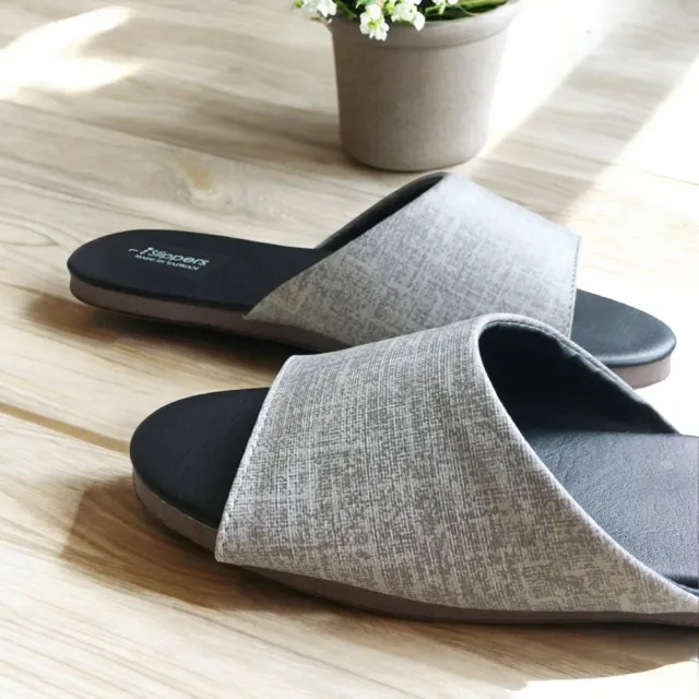 【iSlippers】台灣製造-防滑靜音 皮質室內拖鞋(6雙)