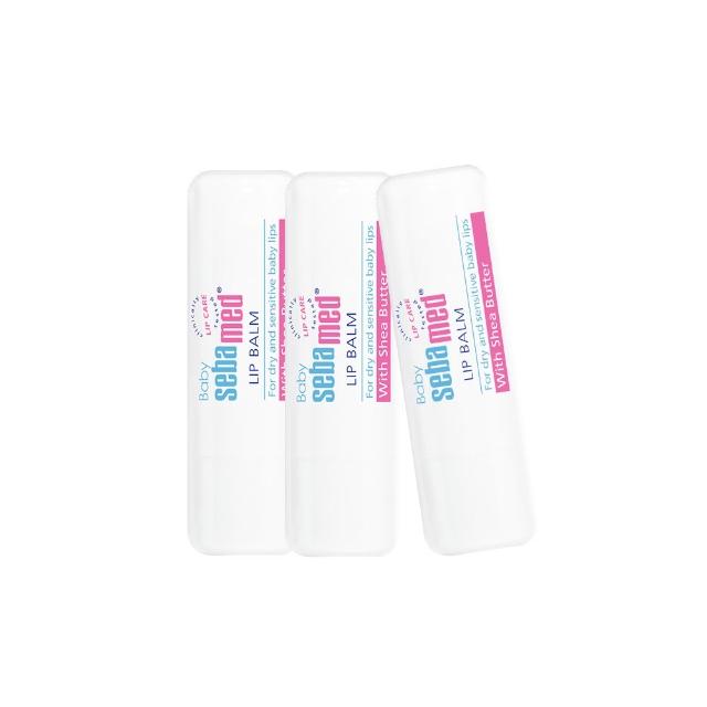 【SEBAMED 施巴】嬰兒護唇膏4.8gx3入(總代理)