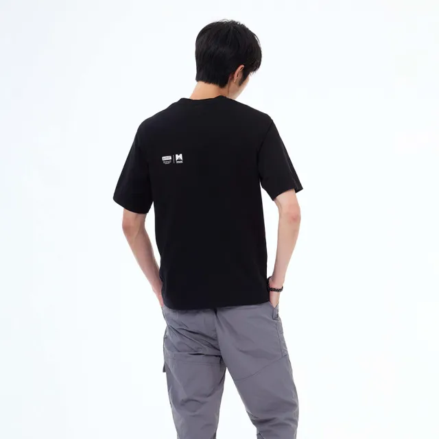 【5th STREET】雙11 男裝 短袖 短t 上衣 t恤 TEE 黑色(571048)
