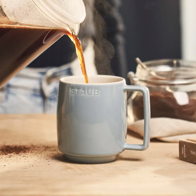 【法國Staub】馬卡龍拿鐵咖啡馬克杯6件組/350ml(德國雙人牌集團官方直營)