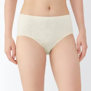 【MUJI 無印良品】女針織高腰內褲(灰色/黑色/象牙白/淺粉/淺藍/深藍/薰衣草紫)