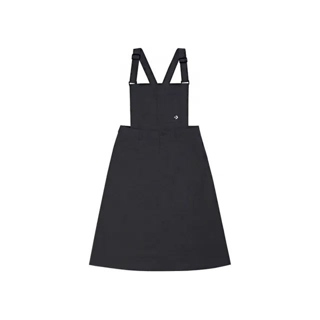 【CONVERSE】Ripstop Bib Dress Total Eclipse 吊帶裙 女 黑色 WCH677-GHM