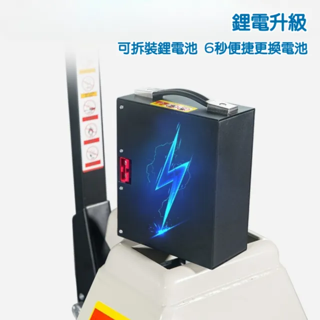 【RoLife 簡約生活】杭叉全電動拖板車-1.5噸承重款(一年保固/鋰電池/地牛/棧板車/叉車)