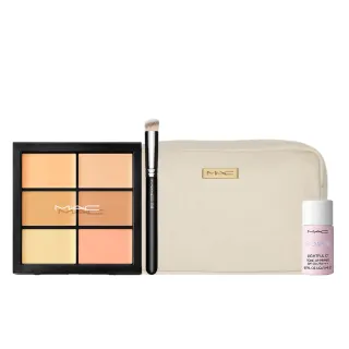 【M.A.C】六色王牌遮瑕組(超持妝六色遮瑕盤6g 多色任選+270專業遮瑕刷)