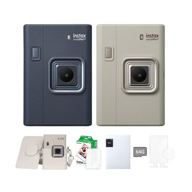 【FUJIFILM 富士】Instax Mini Liplay Plus 拍立得相機 Liplay+ 公司貨 (送專用皮套20張底片64G豪華組)