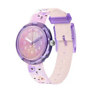 【Flik Flak】兒童手錶 CUTIE KITTY 兒童禮物/安全防水/瑞士製造 FPNP162 (31.85mm)