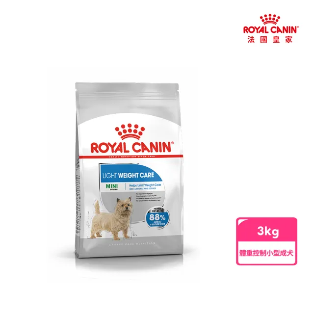 【ROYAL 法國皇家】體重控制小型成犬 LWMN 3KG(小顆粒 狗乾糧 狗飼料 低脂 高蛋白 飽足感 實證有效)