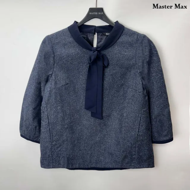 【Master Max】羊毛復古綁帶寬鬆娃娃上衣(8027127)