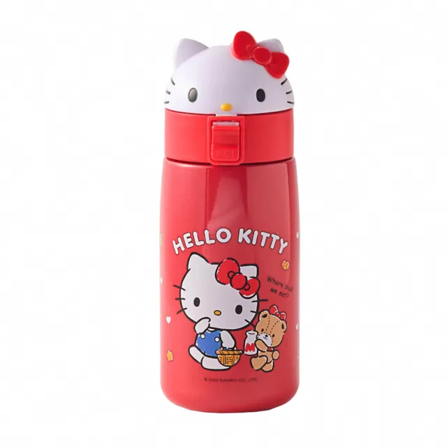 【HELLO KITTY】造型彈跳保溫杯第二代500ml-兩色可選 KT-T500