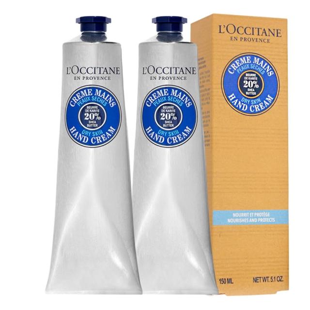【L’Occitane 歐舒丹】乳油木護手霜150ml 2入(新版-國際航空版)