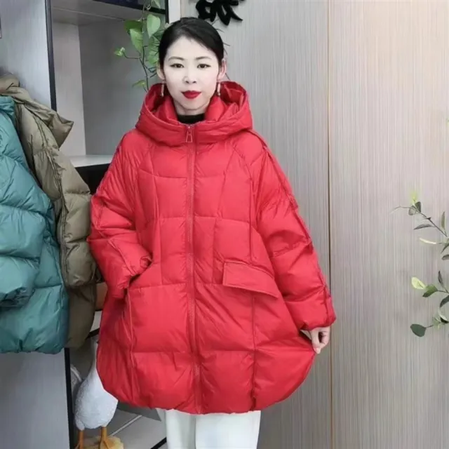 【米蘭精品】極速出貨 真羽絨90%鴨絨羽絨外套(民族風保暖連帽女夾克6色74jx60)
