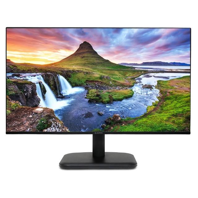  AOPEN 24CL1Y 23.8吋 IPS 面板顯示器，提供 FHD 1920x1080 高解析度與 120Hz 更新率（HDMI），1ms 極速反應時間，適合 OA 辦公、學生入門使用。高達 100000000:1 動態對比、250 nits 亮度與 178° 廣視角，支援 AdaptiveSync 與 FreeSync/G-SYNC 防撕裂，內建零閃屏與護眼技術，窄邊框設計輕巧僅 2.68kg，VESA 壁掛相容，三年保固，BSMI 認證，完美結合健康護眼與高 CP 值效能。 