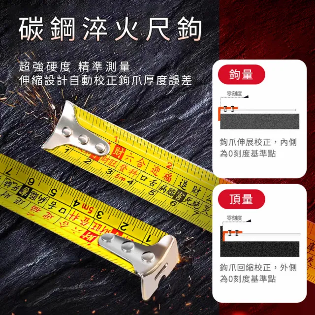 量尺 5公尺 文/全公分尺 自動捲尺 伸縮尺 鋼卷尺 ATM5-F(測量 米尺 鐵尺 自動鎖定)
