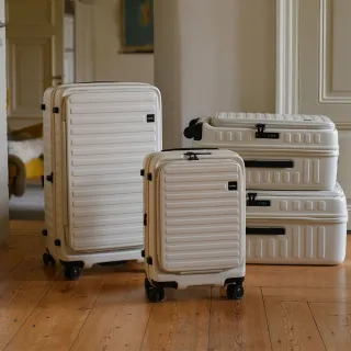 【LOJEL】CUBO FIT 29.5吋 前開式擴充拉鍊拉桿箱(行李箱 旅行箱 胖胖箱)